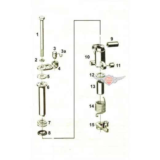 Schaltzapfen Führungsnippel Messing für Sachs 50//3 LS, 50/3_1