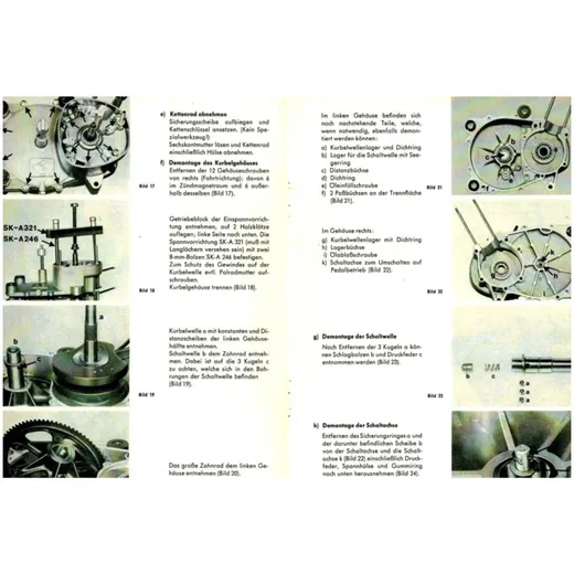 Repair instructions for automatic moped type 442 MG00086480_1