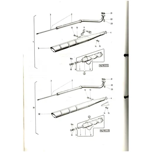 Spare parts catalog 55 pages DIN A4 for Puch X 30-A MG000865_1