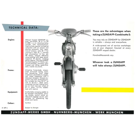 Brochure Combinette for S-1957 MG00086631_1