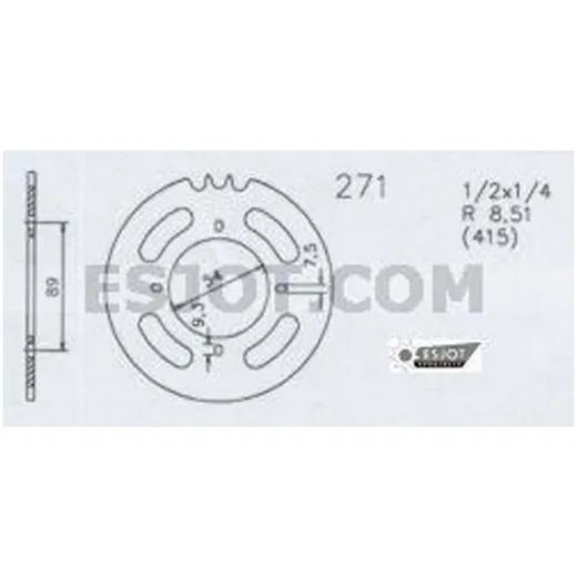 Esjot steel sprocket 42 teeth for Hercules K 50 RL, RE, SX, _3