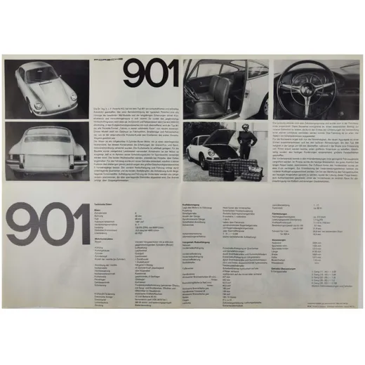 Prospekt Din A4 590x420mm für Porsche 901, 911 MG09903837_2