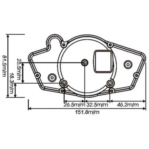 multifunctional speedometer Koso RX1N GP Style black, blue l_1