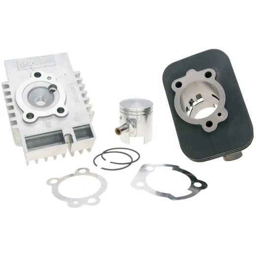 cylinder kit Polini cast iron racing 63cc 10mm piston pin for Piaggio Si, CBA, Eco, Bravo 140.0133/10R