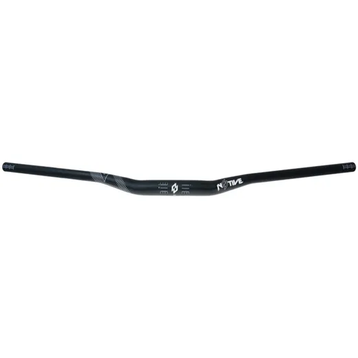 n8tive handlebar AL7075 800x35, 20mm rise, 5° up-, 7° backsweep - black 150006BK