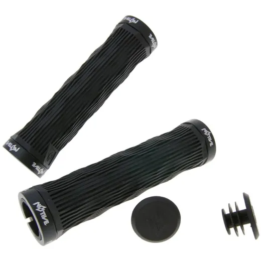 n8tive double lock-on grip set GEO 130mm - black 150048BK n8tive double lock-on grip set GEO 130mm - black 150048BK