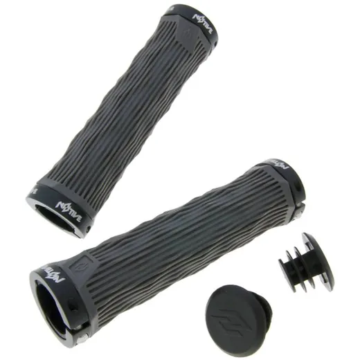 n8tive double lock-on grip set GEO 130mm - grey 150048GR n8tive double lock-on grip set GEO 130mm - grey 150048GR
