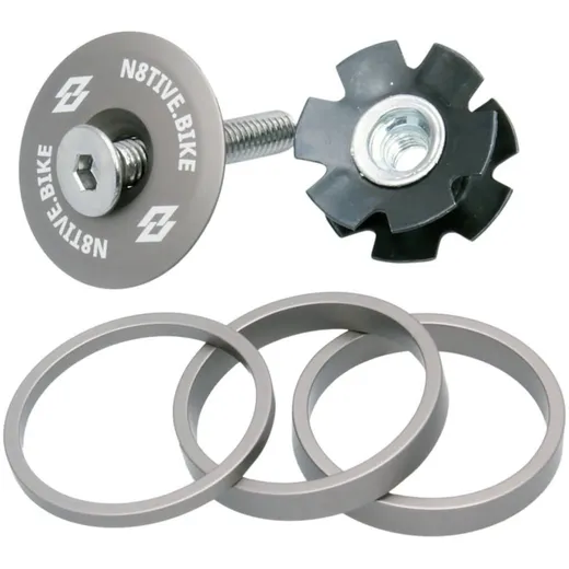 n8tive spacer kit with headset cap - grey 150069GR n8tive spacer kit with headset cap - grey 150069GR