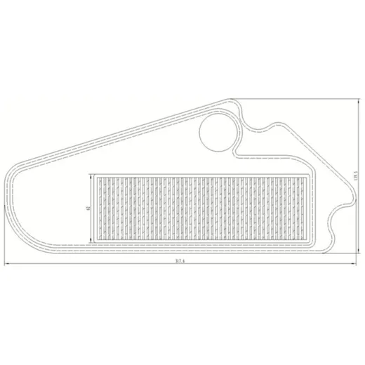 Luftfilter Einsatz für Kymco 4-Takt 12 Zoll 16595_1