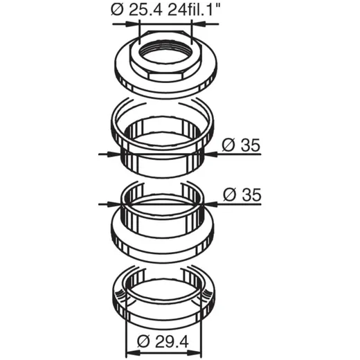 Lenkkopflager Satz für Malaguti F12, F15, Crosser 16772_1