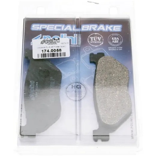 Bremsklötze Bremsbeläge Polini organisch für Yamaha T-Max 500 174.0058 Bremsklötze Bremsbeläge Polini organisch für Yamaha T-Max 500 174.0058