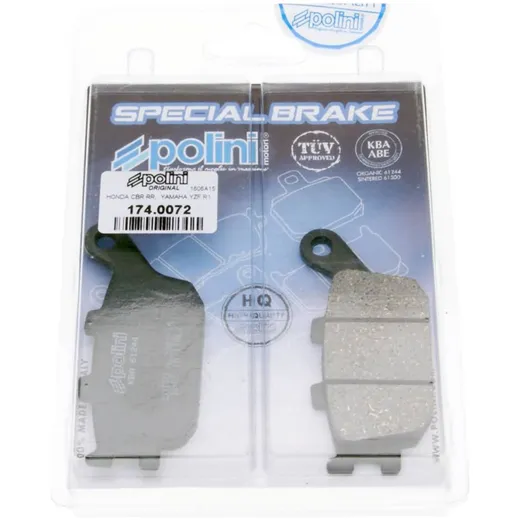 Bremsklötze Bremsbeläge Polini organisch für Honda Forza Jazz (00-04) 174.0072 Bremsklötze Bremsbeläge Polini organisch für Honda Forza Jazz (00-04) 174.0072