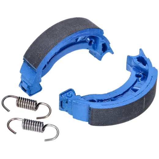 Bremsbackensatz Polini Sport 90x18mm inkl. Federn für Trommelbremse für Piaggio / Vespa Ciao, Bravo, Grillo, SI, Vespino mit Spe Bremsbackensatz Polini Sport 90x18mm inkl. Federn für Trommelbremse für Piaggio / Vespa Ciao, Bravo, Grillo, SI, Vespino mit Spe