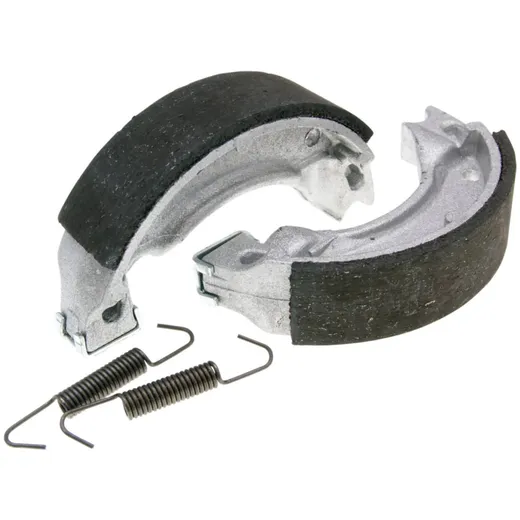 Bremsschuhe Bremsbackensatz Polini 110x25mm inkl. Federn für Trommelbremse für MBK Booster, Yamaha BWs 176.0304 Bremsschuhe Bremsbackensatz Polini 110x25mm inkl. Federn für Trommelbremse für MBK Booster, Yamaha BWs 176.0304