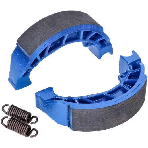 Bremsbackensatz Polini Sport 110x25mm inkl. Federn für Trommelbremse für Gilera Runner, Piaggio NRG, ZIP, Vespa S50 176.1284/R Bremsbackensatz Polini Sport 110x25mm inkl. Federn für Trommelbremse für Gilera Runner, Piaggio NRG, ZIP, Vespa S50 176.1284/R