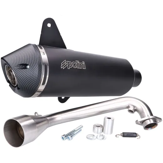 Schalldämpfer Auspuff Polini Slip-On für Vespa GTS 300, GTV 300 Euro5 190.0077