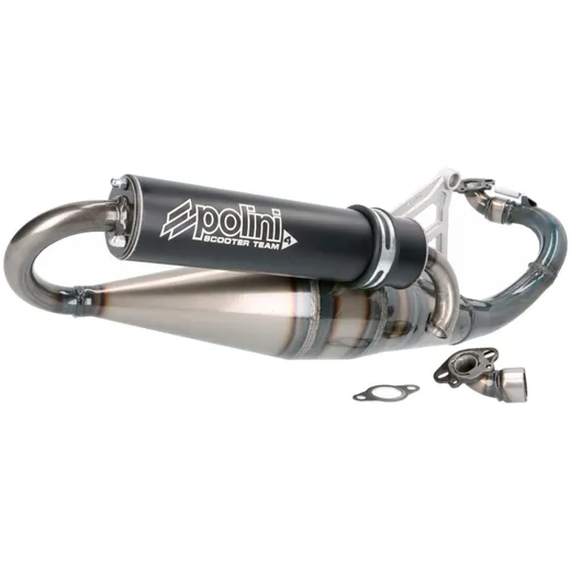 Exhaust Polini Sport Scooter Team 4 for Peugeot Ludix, Ludix Blaster 50 2T LC horizontal 200.0409