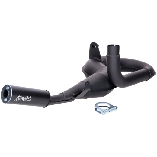 exhaust Polini with aluminum silencer for LML Star Deluxe, Vespa PX 125, 150 2T 200.2019/S exhaust Polini with aluminum silencer for LML Star Deluxe, Vespa PX 125, 150 2T 200.2019/S