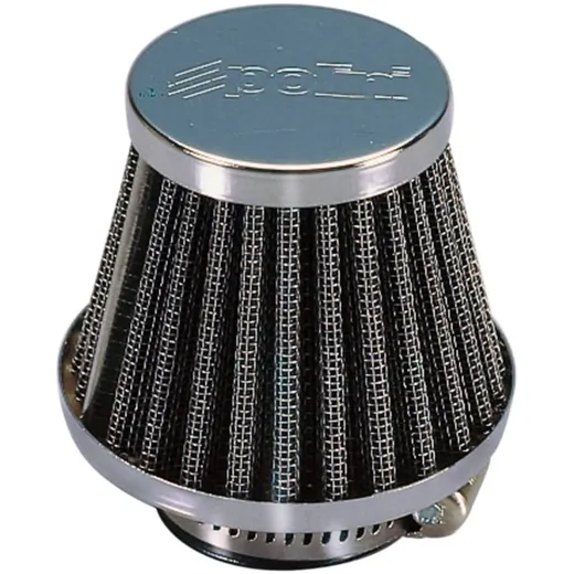 Lufi Luftfilter Polini Metal Air Filter 38mm gerade Chrom 203.0061