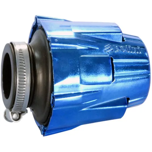 air filter Polini D.46 straight air box 46mm chromed blue 203.0112