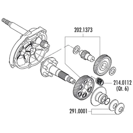 Gummidämpfer Polini Flexible Coupling - 6 Stück 214.0112