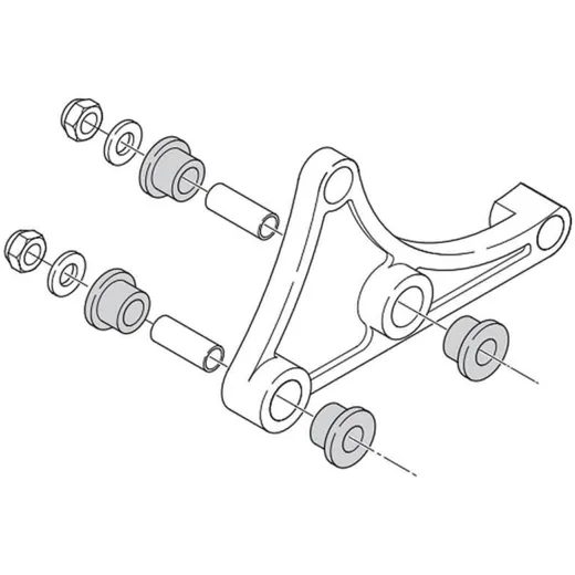 exhaust bracket Polini Evolution 50 TWD for Piaggio 214.0115