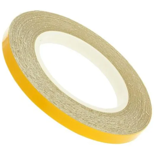 reflective wheel / rim stripe 5mm width - yellow - 600cm length 21432
