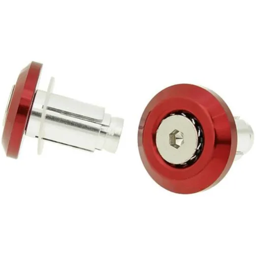 Lenkergewichte Lenkerende Vibrationsdämpfer Mini CNC - rot 21617