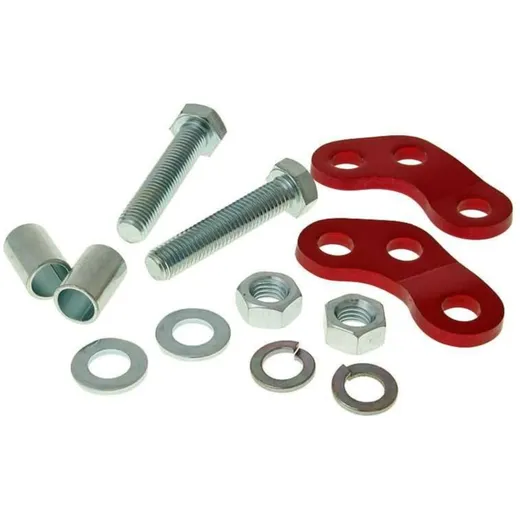 shock absorber adapter / shock absorber height adjustment red color for Derbi Senda (00-), Aprilia RX, SX, Gilera RCR, SMT 28340
