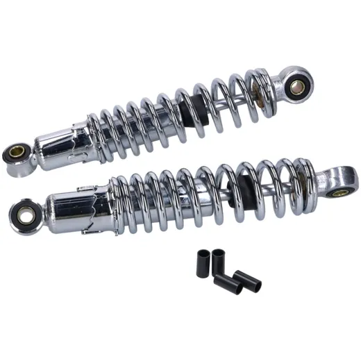 shock absorber set rear 260mm chromed 28743