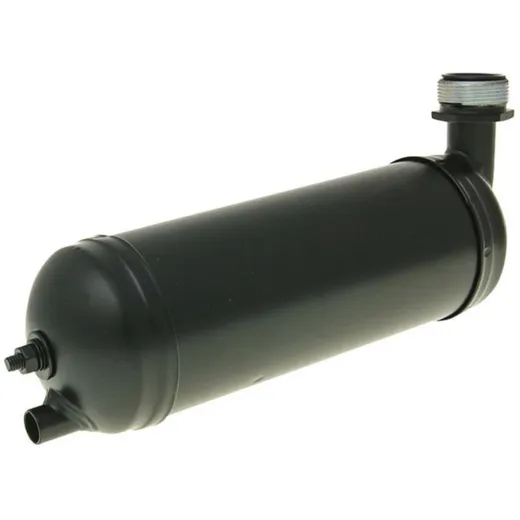 Exhaust 230mm 70mm 32mm thread black for Peugeot 101, 102 28804