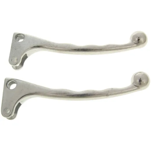brake lever set left and right aluminum silver for Puch Maxi 29631