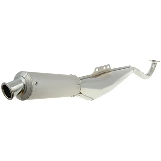 Schalldämpfer Auspuff Tecno Reso verchromt / Alu für Puch Maxi 29660