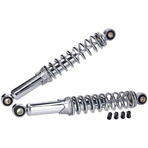 shock absorber set / shocks 300mm adjustable chrome for Puch, Schwalbe, Star, Spatz 29676