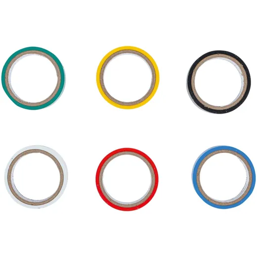 Isolierband Set PVC 6-teilig verschiedene Farben 54997_1