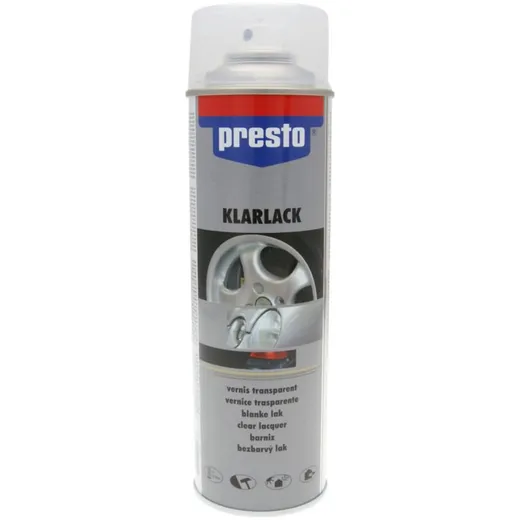 Rad Klarlack Presto glänzend für Felgenspray 500ml 33627 Rad Klarlack Presto glänzend für Felgenspray 500ml 33627