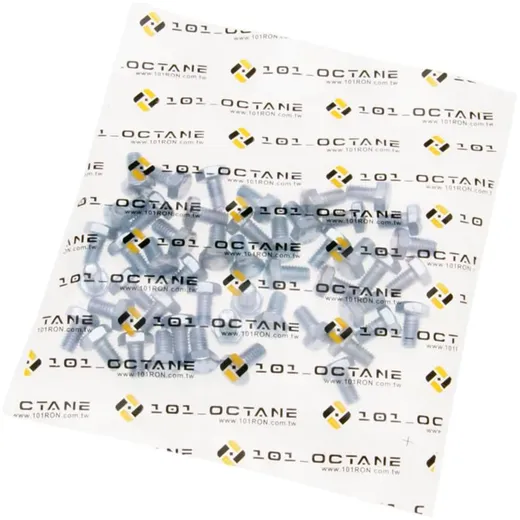 hex cap screws / tap bolts DIN933 M6x10 full thread zinc pla_1
