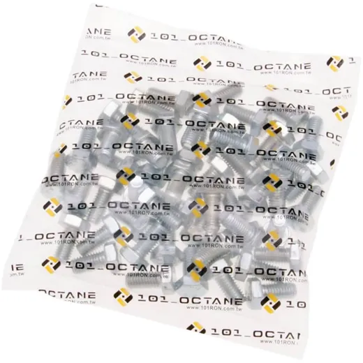 hex cap screws / tap bolts DIN933 M8x16 full thread zinc pla_1