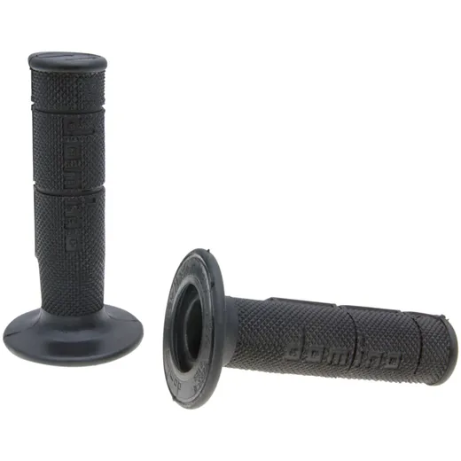 handlebar rubber grip set Domino 1150 off-road half waffle black 34395