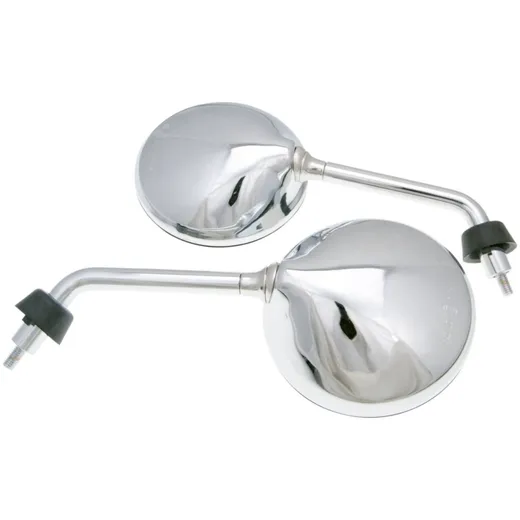 mirror set M8 chrome short version right-hand thread for Vespa GTS, GTV, LXV, LX, S, Primavera, Sprint 34429