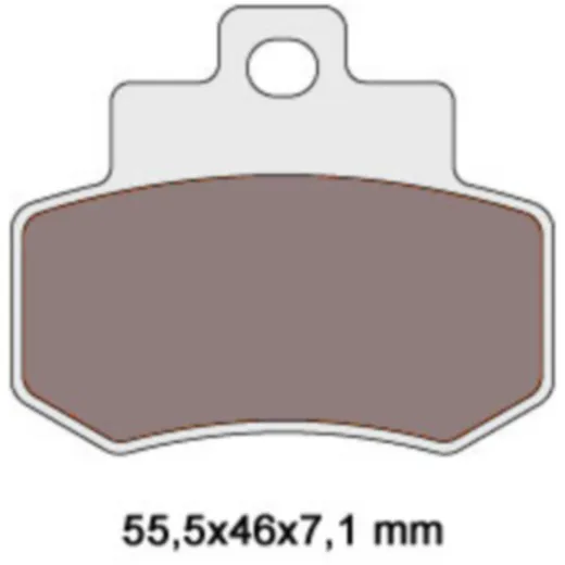 Bremsbeläge organisch für Kymco Grand Dink 250 34578_1