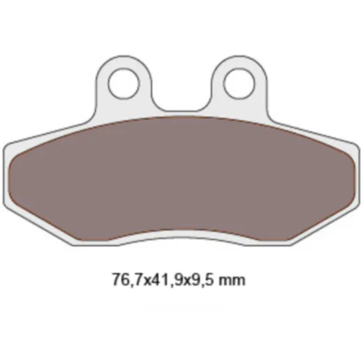 brake pads organic for Yamaha Cygnus, MBK Flame 34580_1
