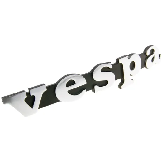 Emblem Logo Schild / Schriftzug "Vespa" für Beinschild für Vespa PK 1. Serie 36358