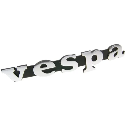Emblem Logo Schild / Schriftzug "Vespa" für Beinschild für Vespa 50, PX, Rally, Sprint, Special 36511