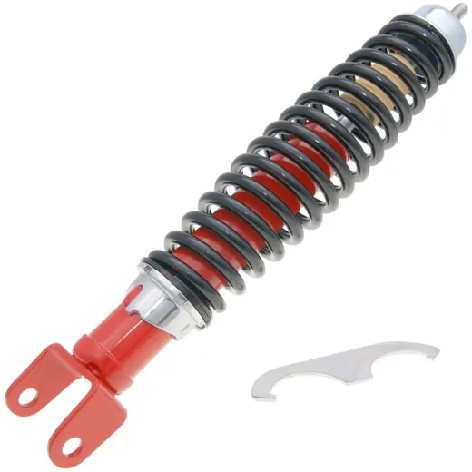 Federbein Stoßdämpfer hinten Carbone Sport 345mm rot / schwarz für Vespa 50-90-125 Primavera, ET3 36534
