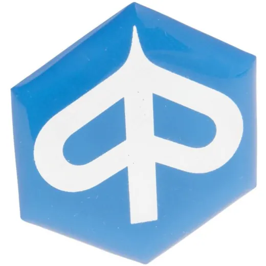 Verkleidung Emblem Piaggio zum Kleben 6-eckig 32mm glatt für Kaskade für Piaggio Free, NRG, NTT, Sfera, SKR, Zip 36751