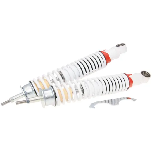 Federbein Stoßdämpfer Satz hinten Carbone Sport 320mm weiß für Vespa GT, GTS, GTV 125, 200, 250, 300 36763 Federbein Stoßdämpfer Satz hinten Carbone Sport 320mm weiß für Vespa GT, GTS, GTV 125, 200, 250, 300 36763