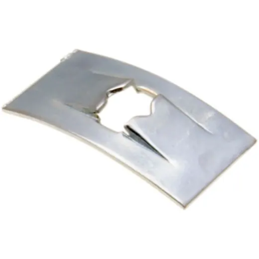 Emblem Logo Sicherungsblech Schriftzug 15x8mm für Ape, Piaggio, Vespa 36955