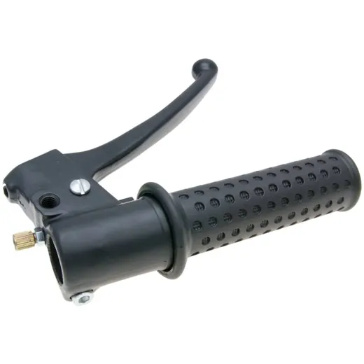 throttle grip fitting w/ brake lever for Piaggio Free, Quartz, Sfera, Zip (front drum brake) 37010