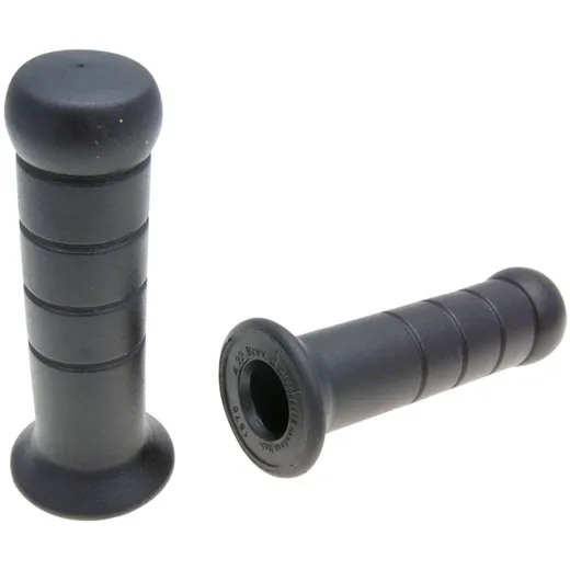 handlebar rubber grip set Domino 2166 Scooter Piaggio style black 122mm 37078
